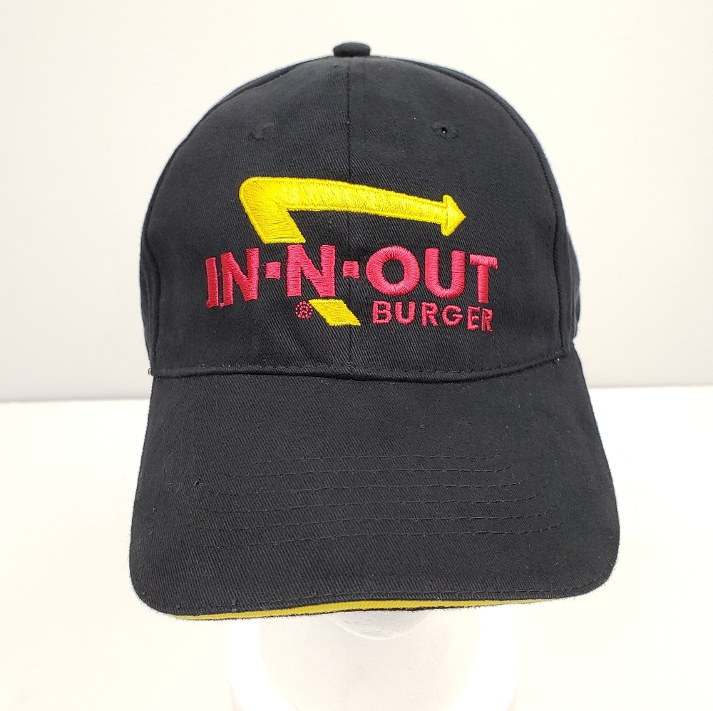 In-N-Out Burger Black Baseball Hat Cap - Picture 2 of 7